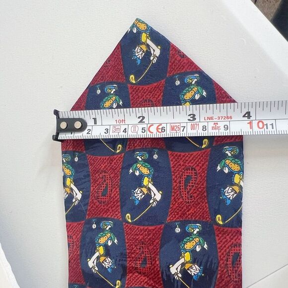 Vintage Disney Donald Duck Golfing Tie Father's Day Gift Golf Lover - Picture 5 of 7